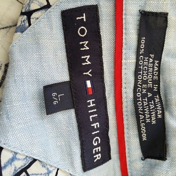 Tommy Hilfiger cotton navy pineapple  button up - Picture 4 of 7